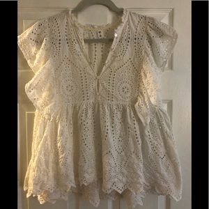 Nordstrom’s BP White Eyelet Blouse